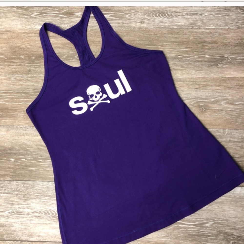 Nike Soul Cycle Racerback Tank Top Purple Size L